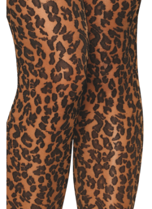 Bas autofixant imprimé léopard - DG0533NBL